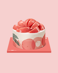 더 듬뿍 복숭아 케이크