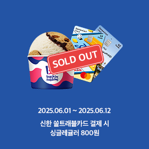 신한 SOL TRAVEL 체크카드로 결제 시, 싱글레귤러 800원